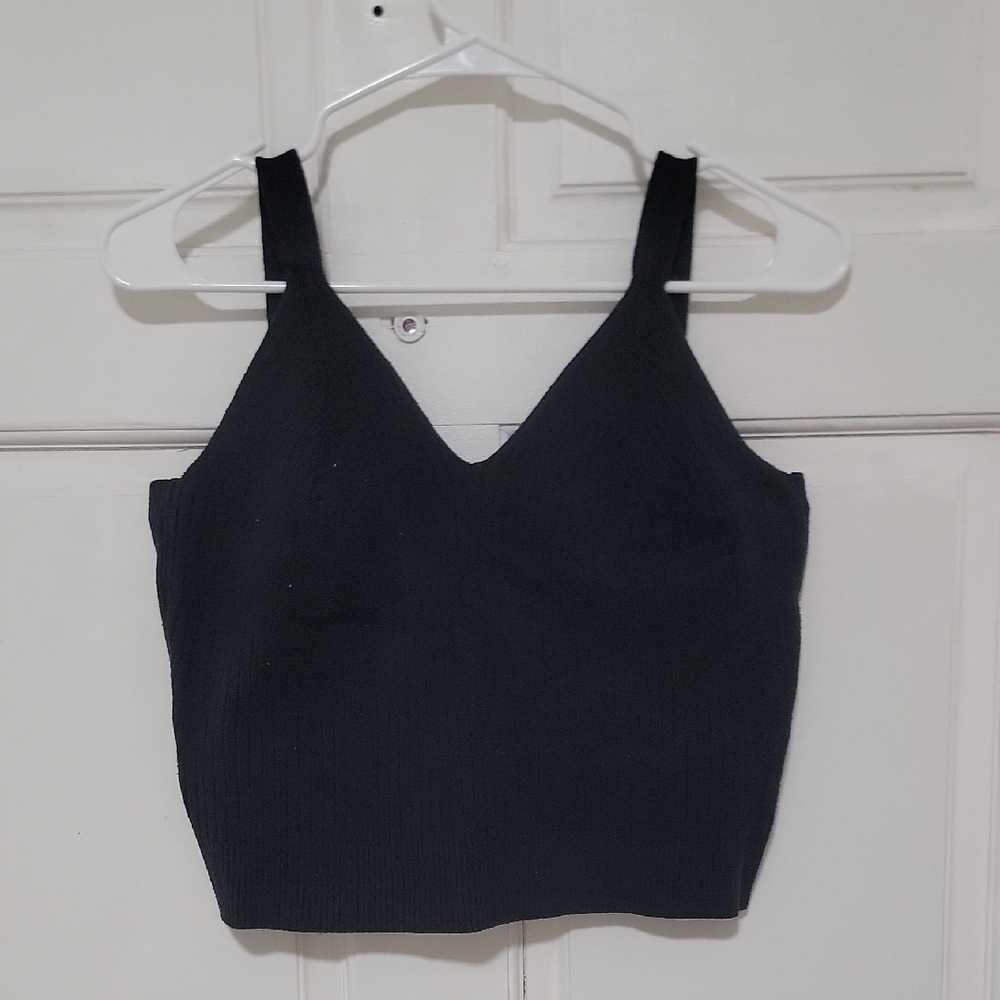 Roots Black V-Neck Tank Top Comfy Soft Sexy Limited Edition